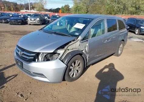2016 Honda Odyssey Ex-L from USA, damaged, VIN 5FNRL5H64GB110632